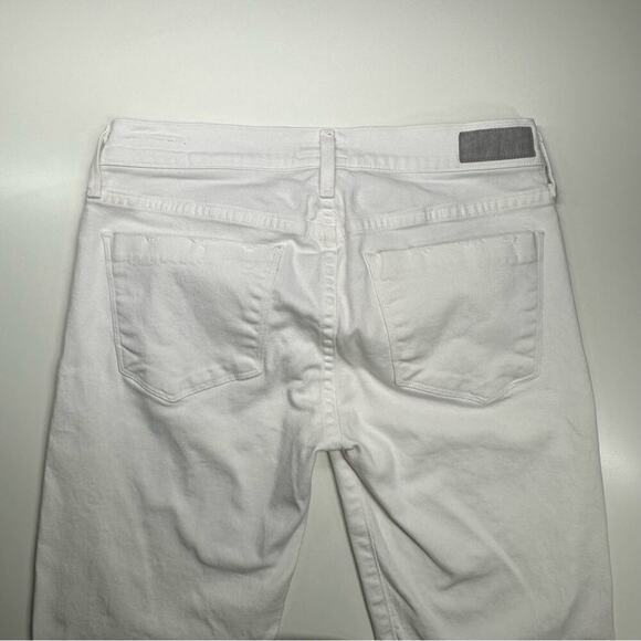 EUC | AGoldE | Distressed Collette Crop | White | Size 27 - Picture 6 of 16